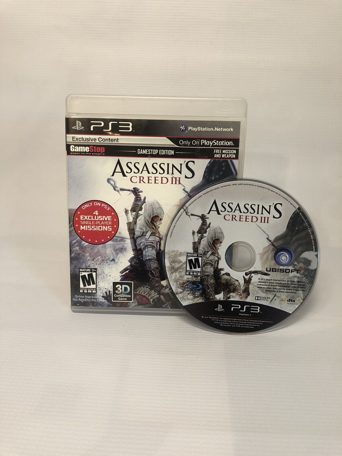 Assassin’s Creed III GameStop Edition (PlayStation 3) | ABC Video Games